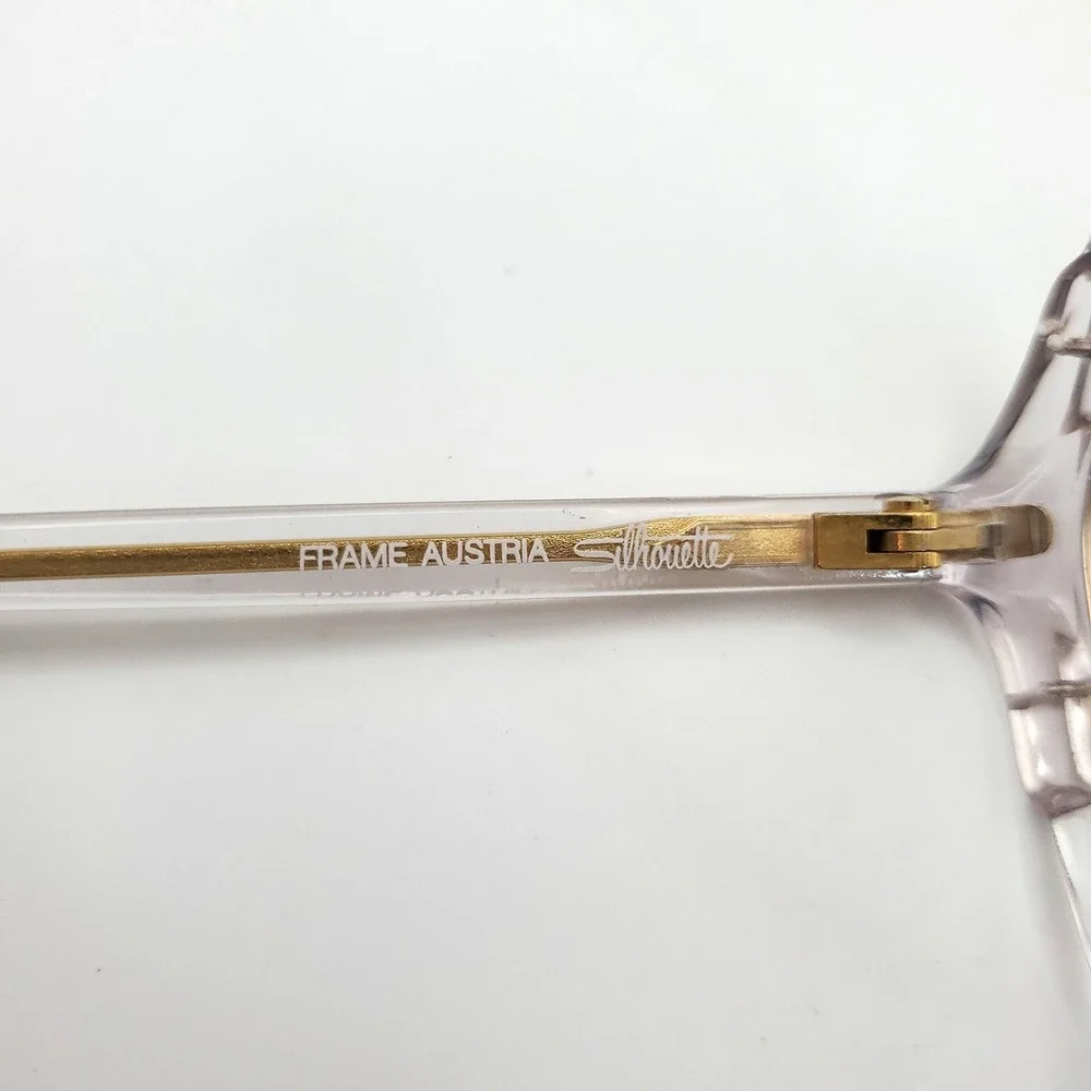 SILHOUETTE SPX M 1199 /20 C1276 63-11-135 Eyeglass Frames Only Clear + Gold
